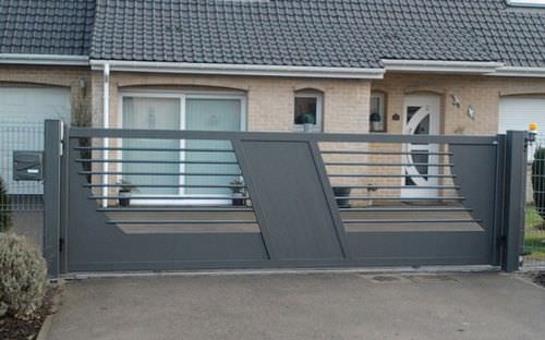 Sliding gate - TEXAS - TSCHOEPPE INDUSTRIE - aluminum / home