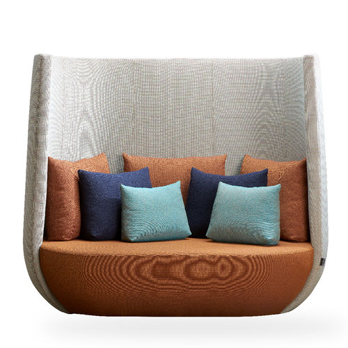 Contemporary sofa - NIDO - Rossin - fabric / cushion / high-back