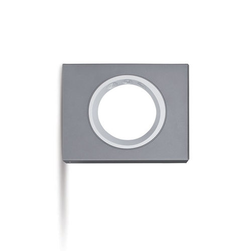 Contemporary wall light - MOON - Platek s.r.l. - outdoor / aluminum / rectangular