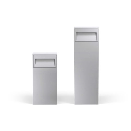 Urban bollard light - TEAM - Platek s.r.l. - contemporary / cast aluminum / methacrylate