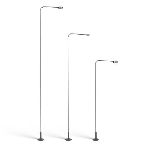 Garden bollard light - DOT - Platek s.r.l. - minimalist design / steel / polished aluminum