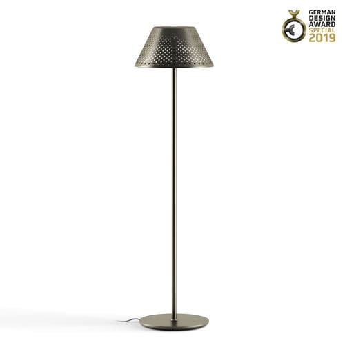 Floor-standing lamp - MESH XL - Platek s.r.l. - aluminum / PMMA / contemporary