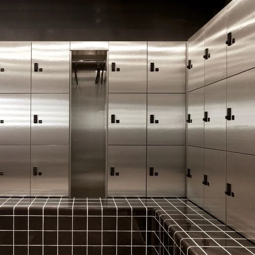 Laminate locker - NEXT - Fit Interiors - for public building / for sports facility / commercial