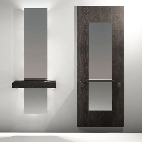 Wall-mounted mirror - SHARP - Fit Interiors - commercial / contemporary / rectangular