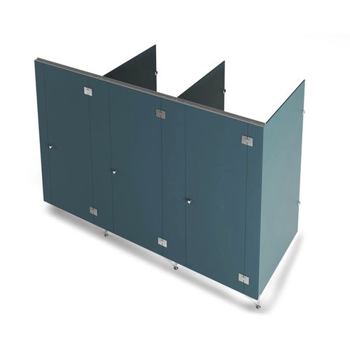 Stainless steel washroom cubicle - VOOX S - Fit Interiors - HPL / for shower / for public building
