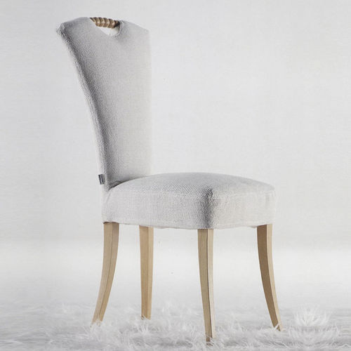 Contemporary chair - LUIGIA - Giovannetti Collezioni - indoor / fabric / wooden base
