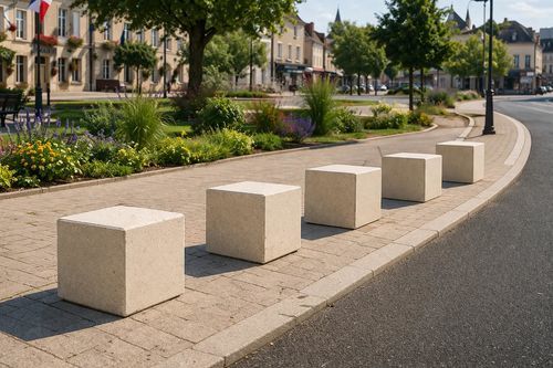 Security bollard - BO 33 - Francioli - parking prevention / concrete / for public space