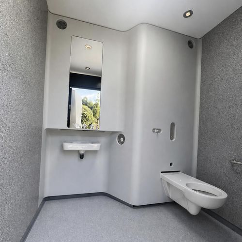 Automatic public toilet - SAC EVO - Francioli - smart / wooden / metal