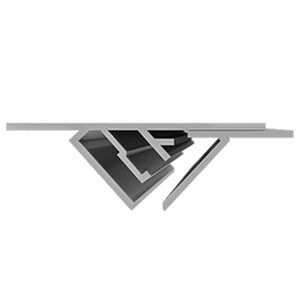 Aluminum profile - NO.18  - Saros Est OÜ - with symmetrical section / ceiling / joint