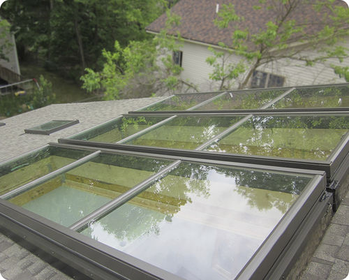 Aluminum roof window - Solar Innovations, Inc. - projection / double-glazed / thermal break