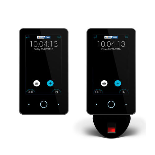 Biometric fingerprint time and attendance machine - X4 GLASS - Axess TMC