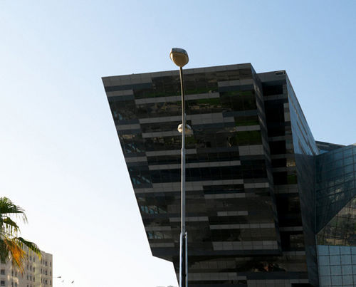 Translucent glass panel - AL HITMI OFFICE BUILDING - Josef Gartner - for facade / flat