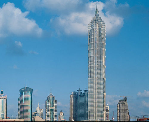 Metal ventilated facade JIN MAO BUILDING Josef Gartner