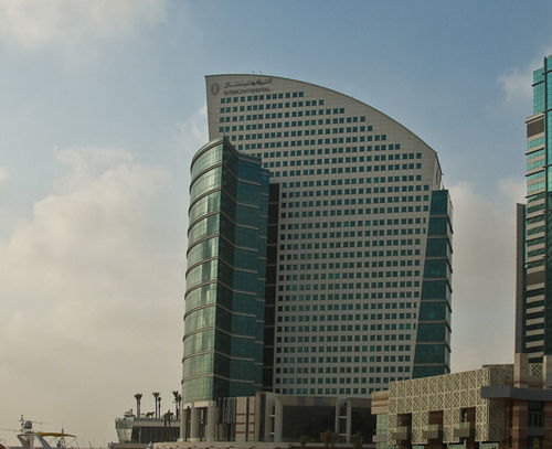 Panel curtain wall - DUBAI FESTIVAL CITY - Josef Gartner - aluminum and glass