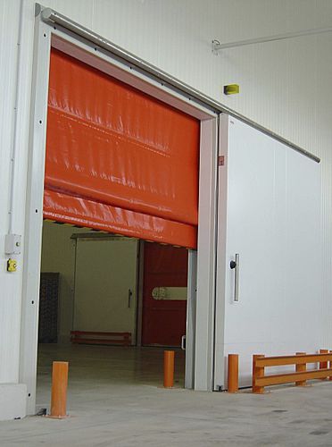 Roll-up industrial door - INSTANT PASS ISO - Angel Mir – Portes Bisbal - steel / impact-resistant / rapid