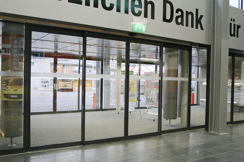 Entry door - SLX BREAK-OUT - Angel Mir – Portes Bisbal - glass / swing / sliding