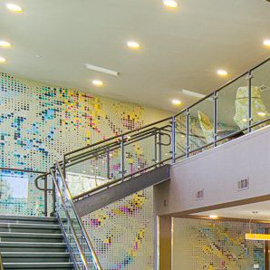 Wooden handrail - CH SERIES - ARCH Aluminum & Glass Co., Inc. - aluminum / stainless steel