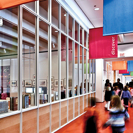 Removable partition - FIREFRAMES® SERIES - TGP - with glass panel / aluminum / commercial