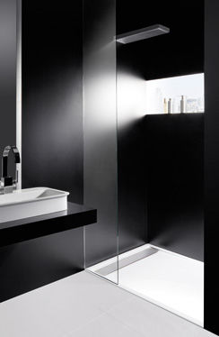 Rectangular shower base - ZERMATT - Repabad - tileable / acrylic