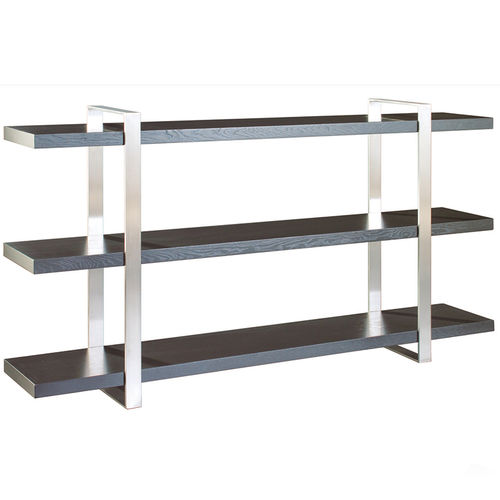 Contemporary shelf - STEEL - Viveti - lacquered wood / steel / for hotel