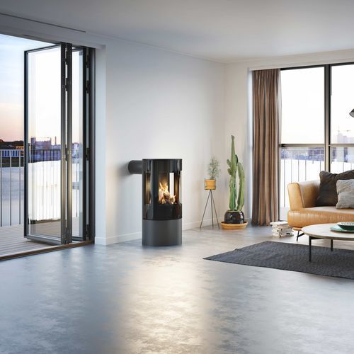 Gas heating stove - VIVA L GAS - Attika Feuer AG - 0 - 5 kW / 5 kW...10 kW / free-standing