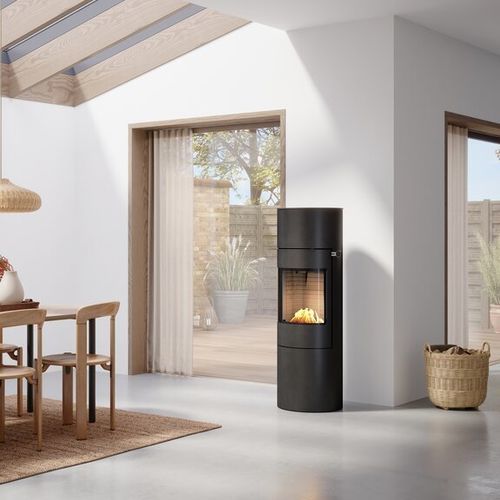 Bioethanol heating stove - VIVA 140 L BIO - Attika Feuer AG - 0 - 5 kW / free-standing / 3-sided