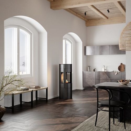 Bioethanol heating stove - VIVA 120 L BIO - Attika Feuer AG - 0 - 5 kW / free-standing / 3-sided