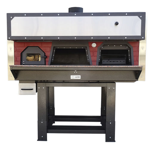 Commercial pizza oven - D100FB - AS Term - wood-burning / free-standing / single-chamber