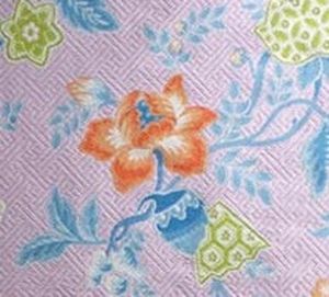Upholstery fabric - BALI - COLONY - floral pattern / cotton / linen