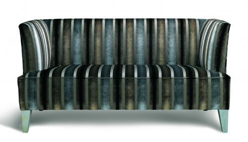 Upholstery fabric - INDIANAPOLIS - COLONY - striped / cotton / silk