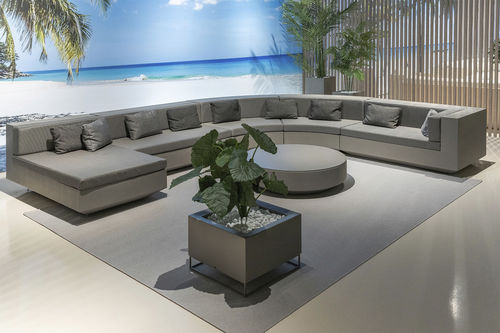 Modular sofa - VELA - VONDOM - semicircular / contemporary / garden