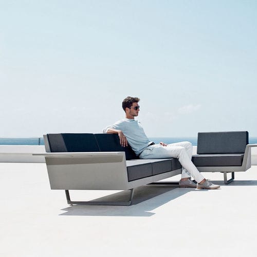 Modular sofa - DELTA - VONDOM - corner / contemporary / garden