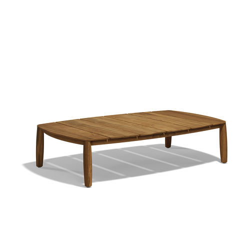 Contemporary coffee table - FUSTA COFFEE TABLE - VONDOM - teak / outdoor / by Ramon Esteve