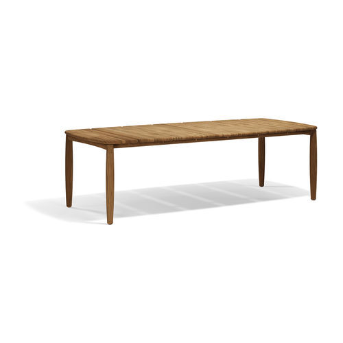 Contemporary dining table - Fusta - VONDOM - teak / outdoor / for outdoor use