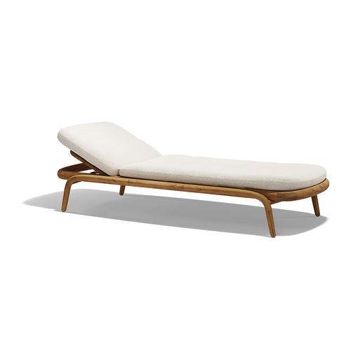 Contemporary sun lounger - Fusta - VONDOM - teak / timber / for outdoor use