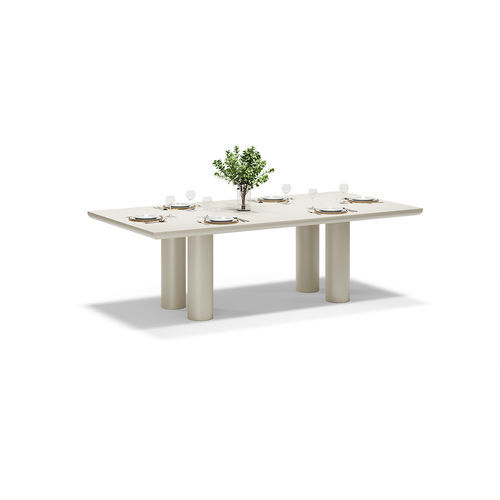 Modern dining table - GUM/MEL - VONDOM - lacquered aluminum / rectangular / home