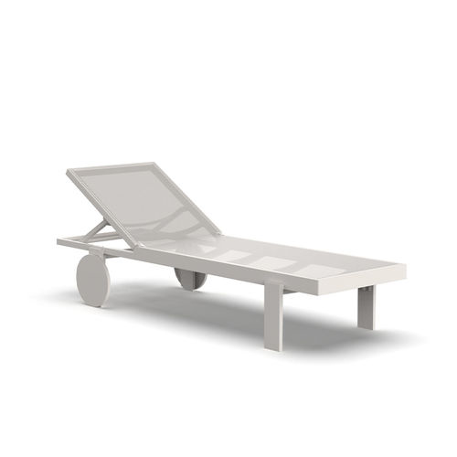 Art Deco style sun lounger - GATSBY - VONDOM - Batyline® / polypropylene / fiberglass