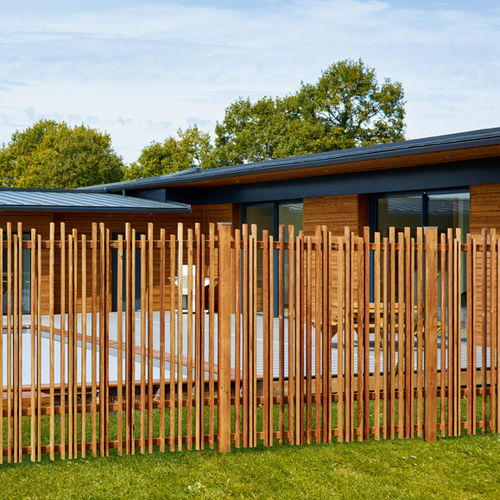 Louvered fence - DURAPIN - PIVETEAU BOIS - garden / for green spaces / wooden
