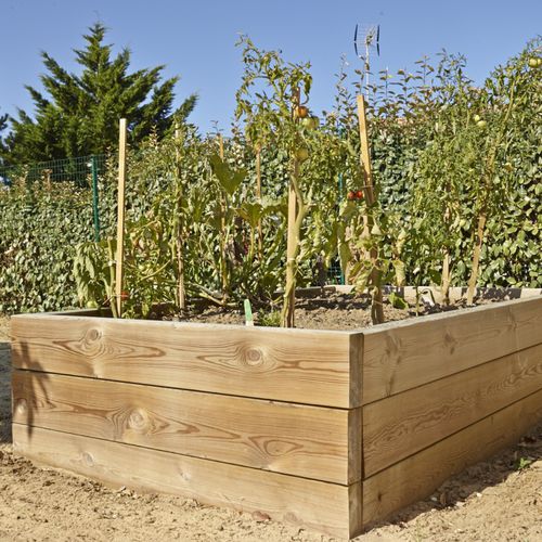 Wooden planter - DURAPIN - PIVETEAU BOIS - rectangular / traditional / for public space