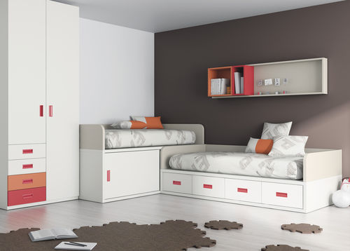 White children's bedroom furniture set - TOUCH 15 - ROS 1 S.A. - unisex