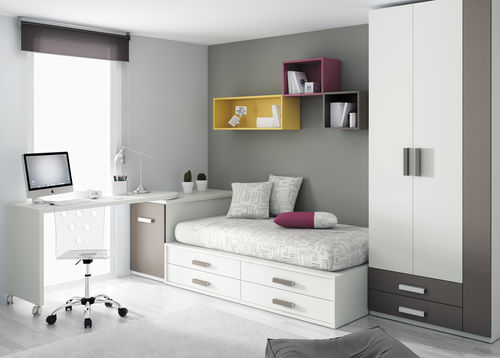 Contemporary desk - TOUCH 28 - ROS 1 S.A. - lacquered wood / child's