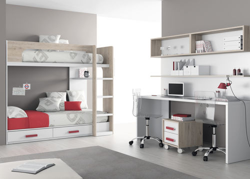 Bunk bed - TOUCH 65 - ROS 1 S.A. - single / contemporary / child's unisex