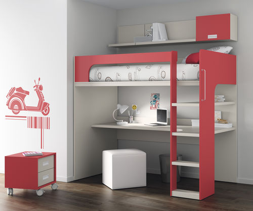 Loft bed - TOUCH 69 - ROS 1 S.A. - single / contemporary / child's unisex