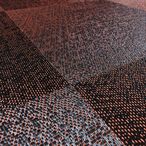 Carpet tile - BLACKISH RED - BOLON - woven / vinyl / commercial