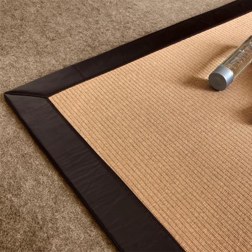 Contemporary rug - MEDITERRANEAN : TATAMI - NATURTEX - striped / plain / cotton