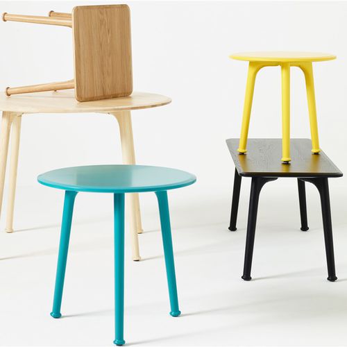 Contemporary side table - BAT - KARL ANDERSSON - oak / MDF / ash