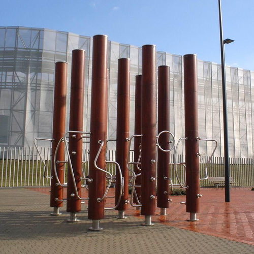Playground structure - MOWGLI - ESTEVA BARCELONA - public / stainless steel / wooden