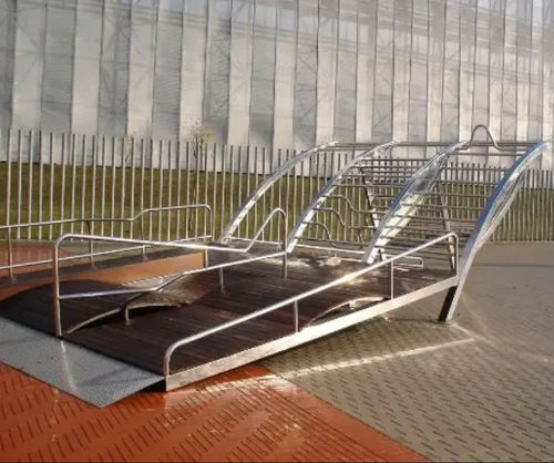 Playground structure - MIX MIX - ESTEVA BARCELONA - wooden / stainless steel / modular