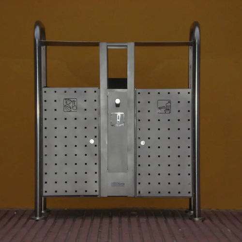 Public trash can - D3  - ESTEVA BARCELONA - recycling / floor-standing / stainless steel