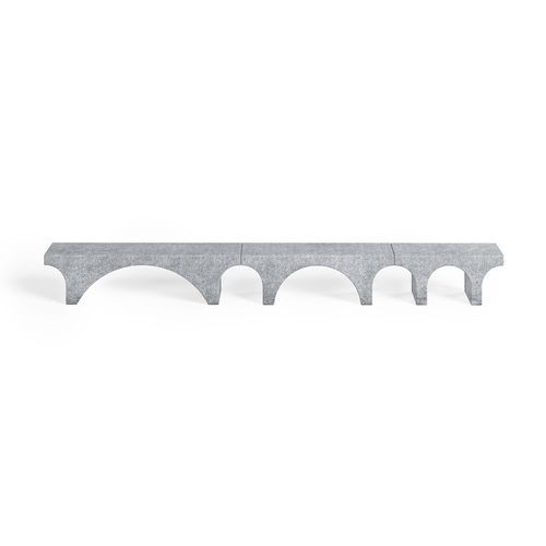 Contemporary public bench - Via - NOLA INDUSTRIER - granite / without backrest / without armrests